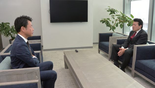 インタビュー風景